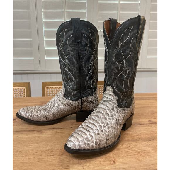 Dan Post Men's Manning Python Leather Boots Size 10 NWOB Exotic Boots Comfort - Picture 4 of 13